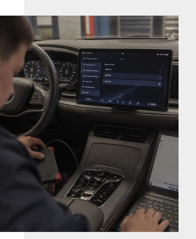 Русификация автомобиля BYD HAN для эксплуатации в Челябинске